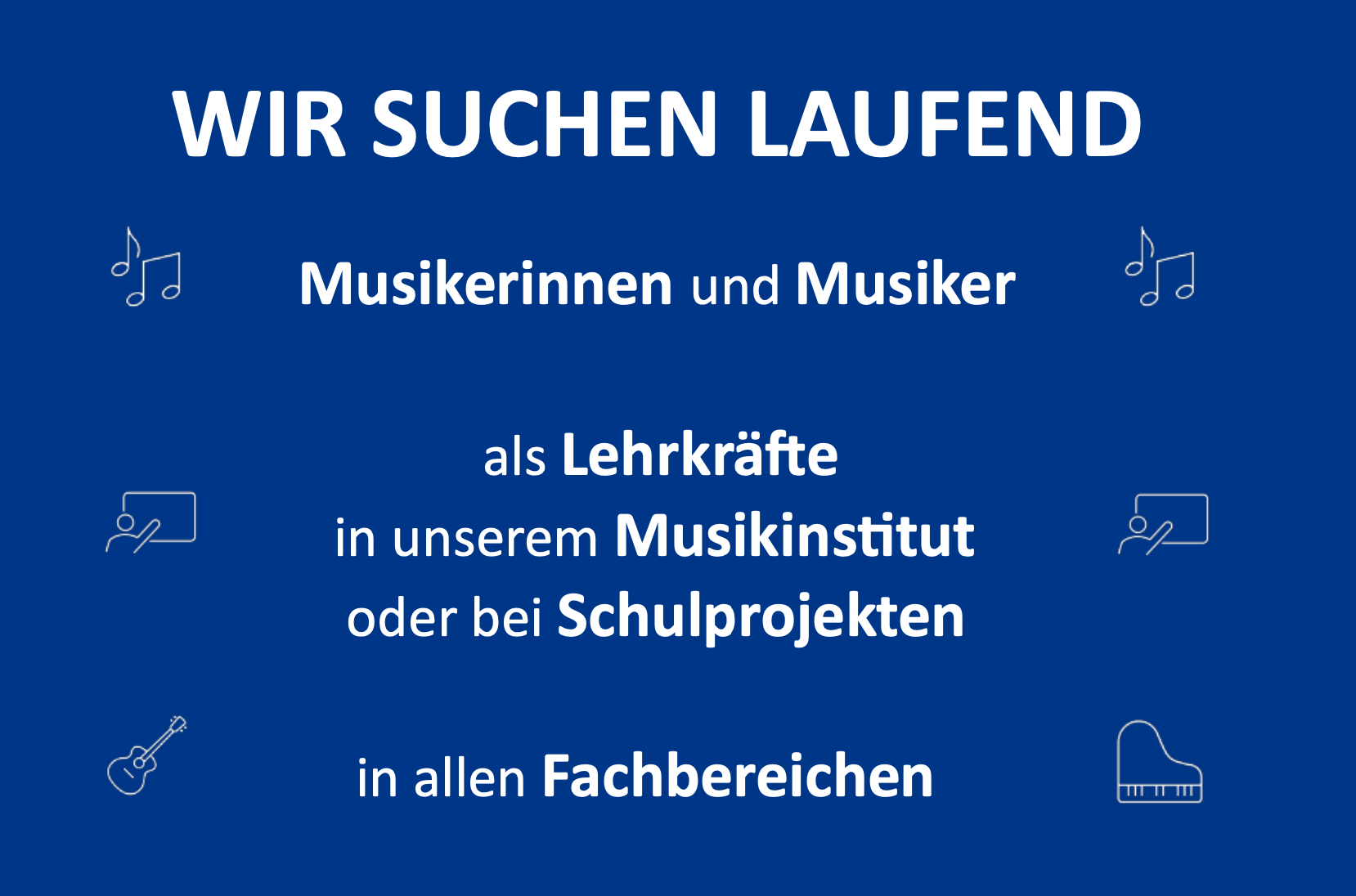 LAUFEND LEHRKRÄFTE GESUCHT