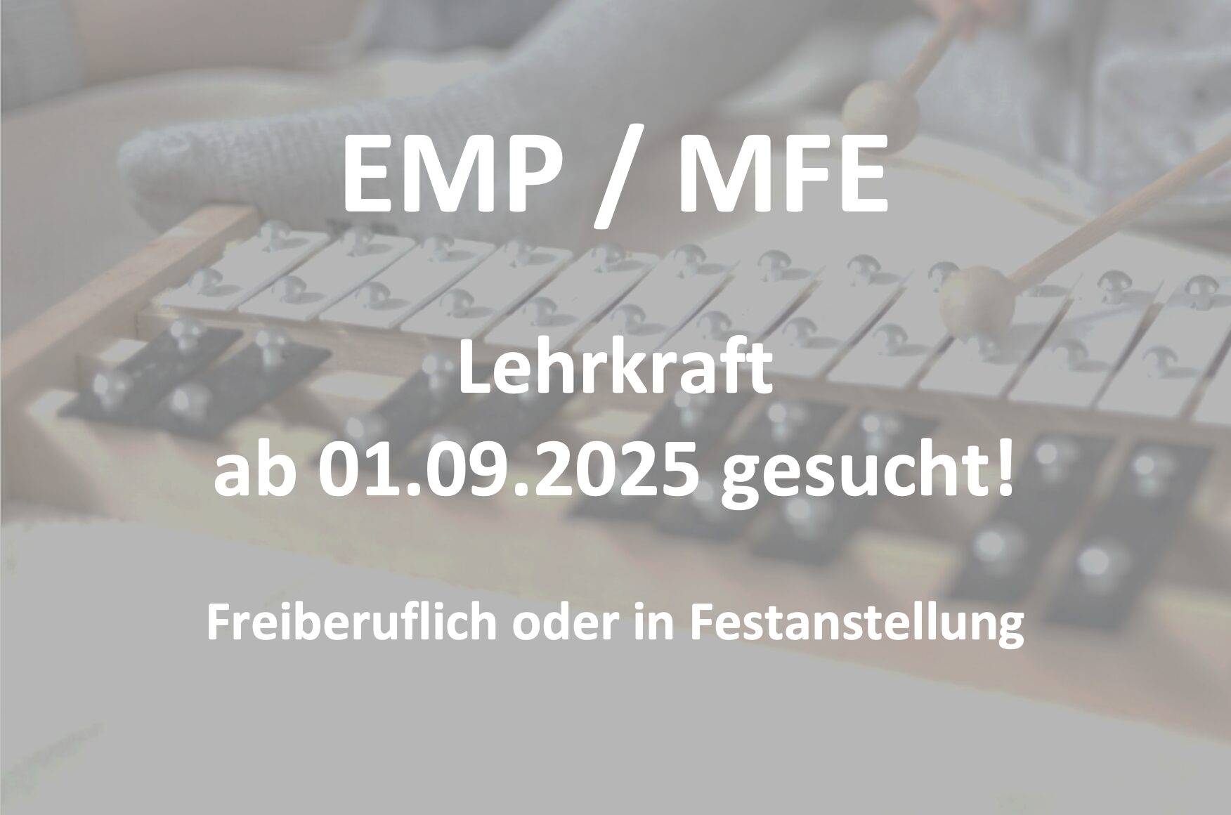 EMP / MFE / Musikalische Früherziehung – Lehrkraft gesucht